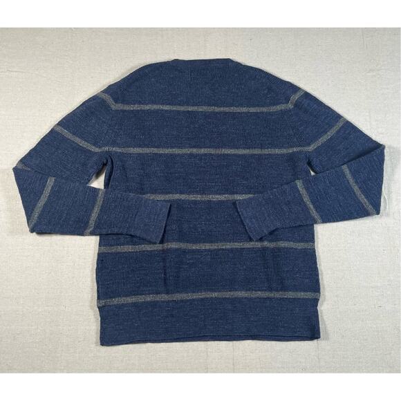 Grayers Clothiers Mens Medium Blue Stripped Sweater Size Medium - Picture 2 of 6
